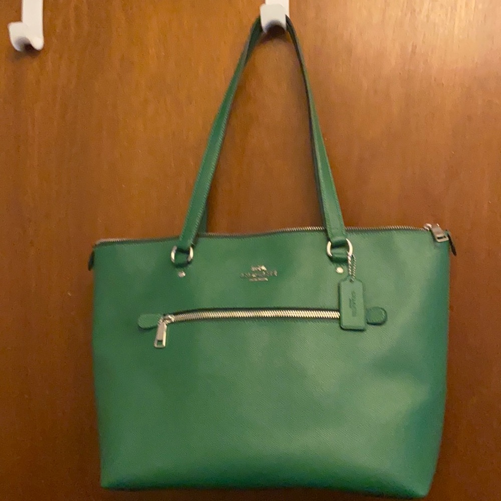 Coach green purse